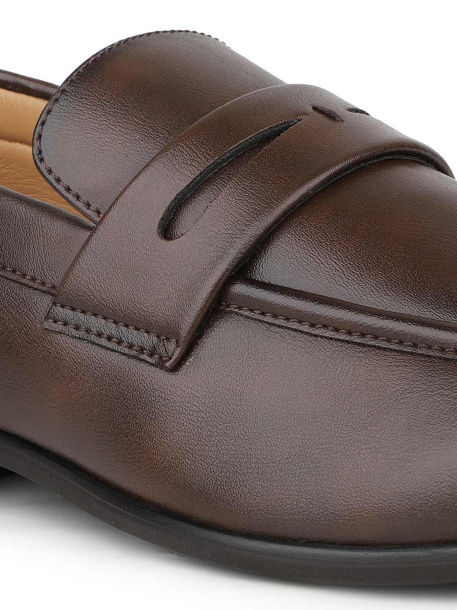 Privo by Inc.5 Men's Brown Formal Loafers