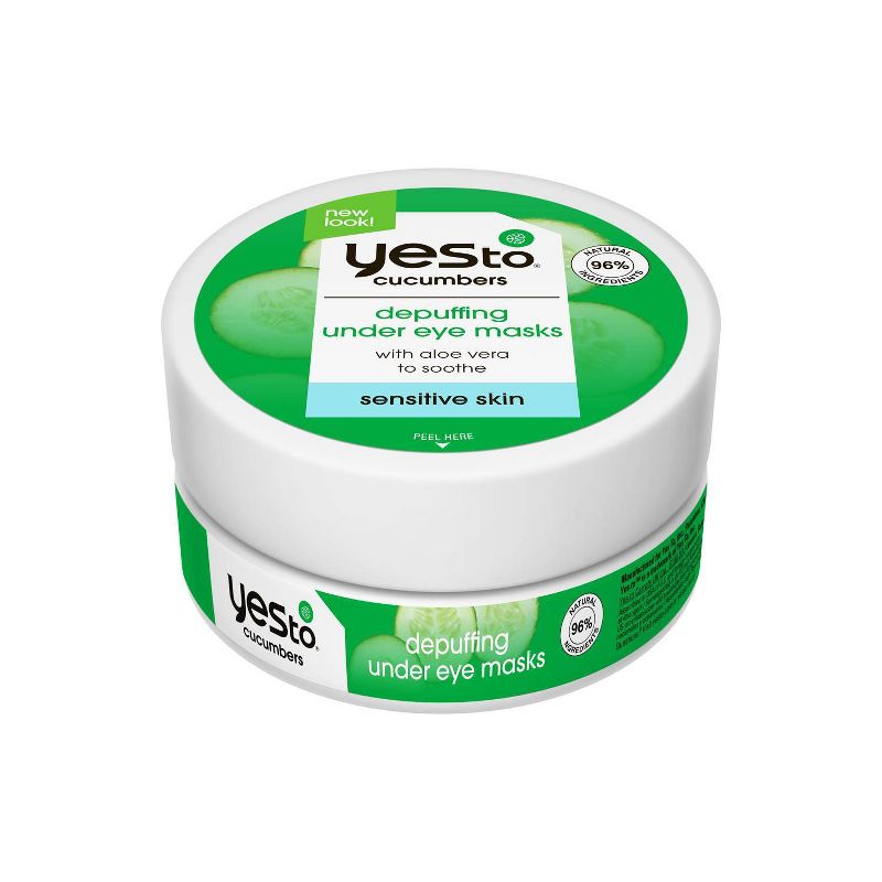 Yes To Cucumbers Depuffing Under Eye Masks - 16ct