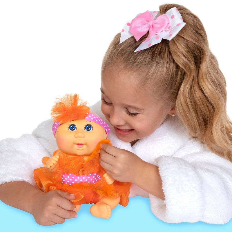 Cabbage Patch Kids Basic Tiny Newborn Scrubby Time - Orange Fashion