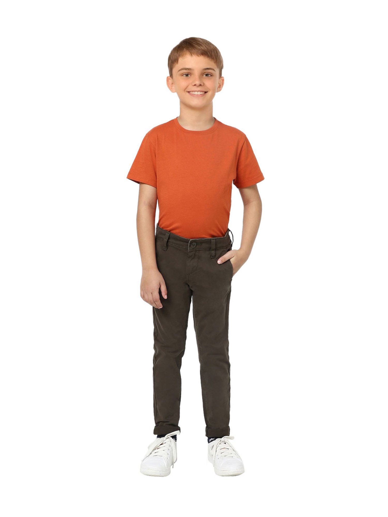 Jack & Jones Junior Olive Solid Trousers