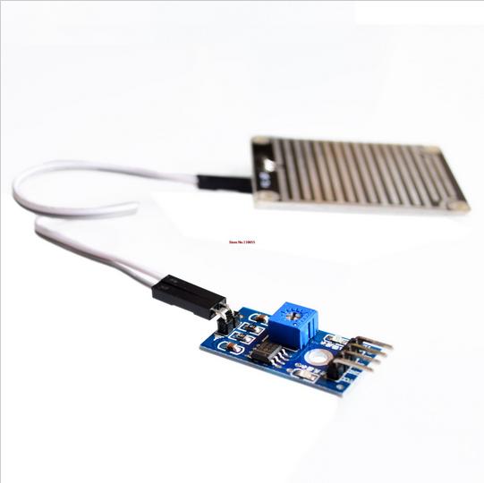 2PCS Arduino Foliar Rain Sensor Rainwater Module Rain Detection Module 3.3V-5V