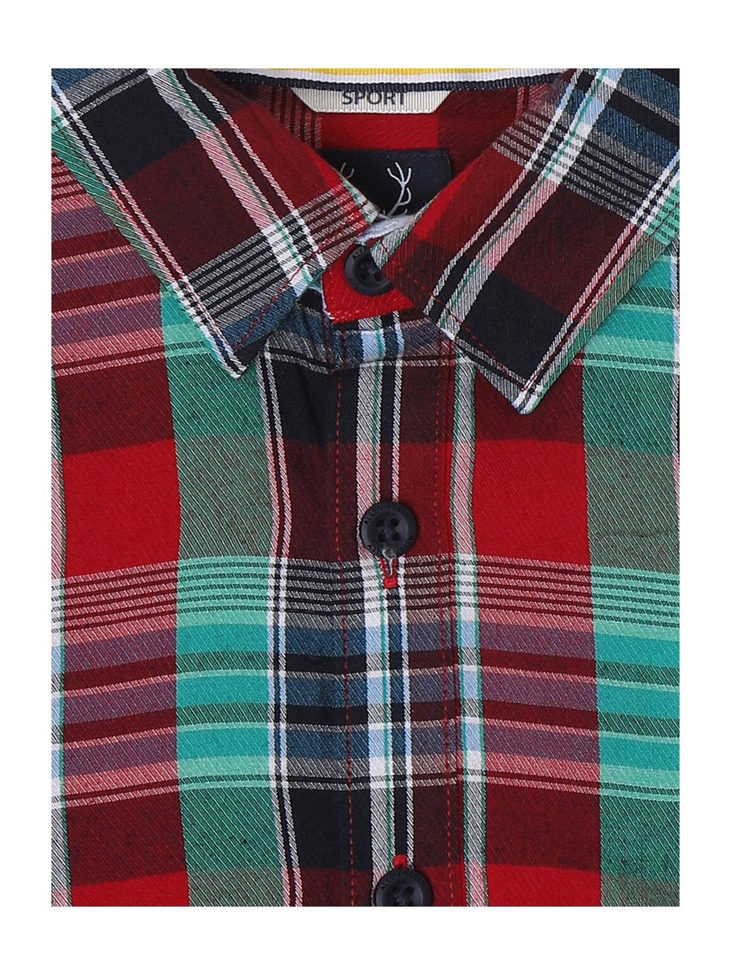 Allen Solly Junior Multicolor Checks Full Sleeves Shirt