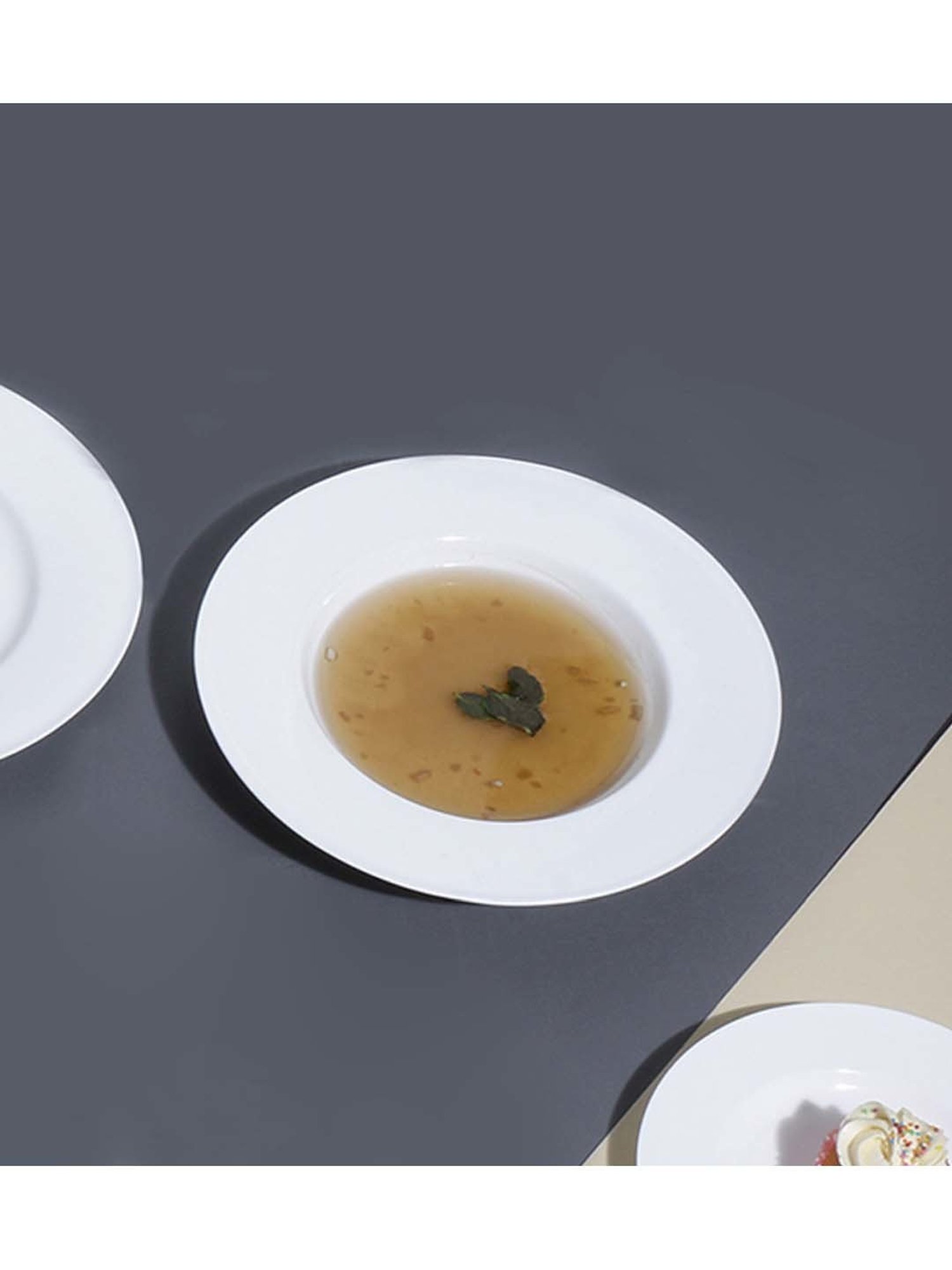 MONNO Cupola White Bone China 26 cm Soup Plate -Set of 2