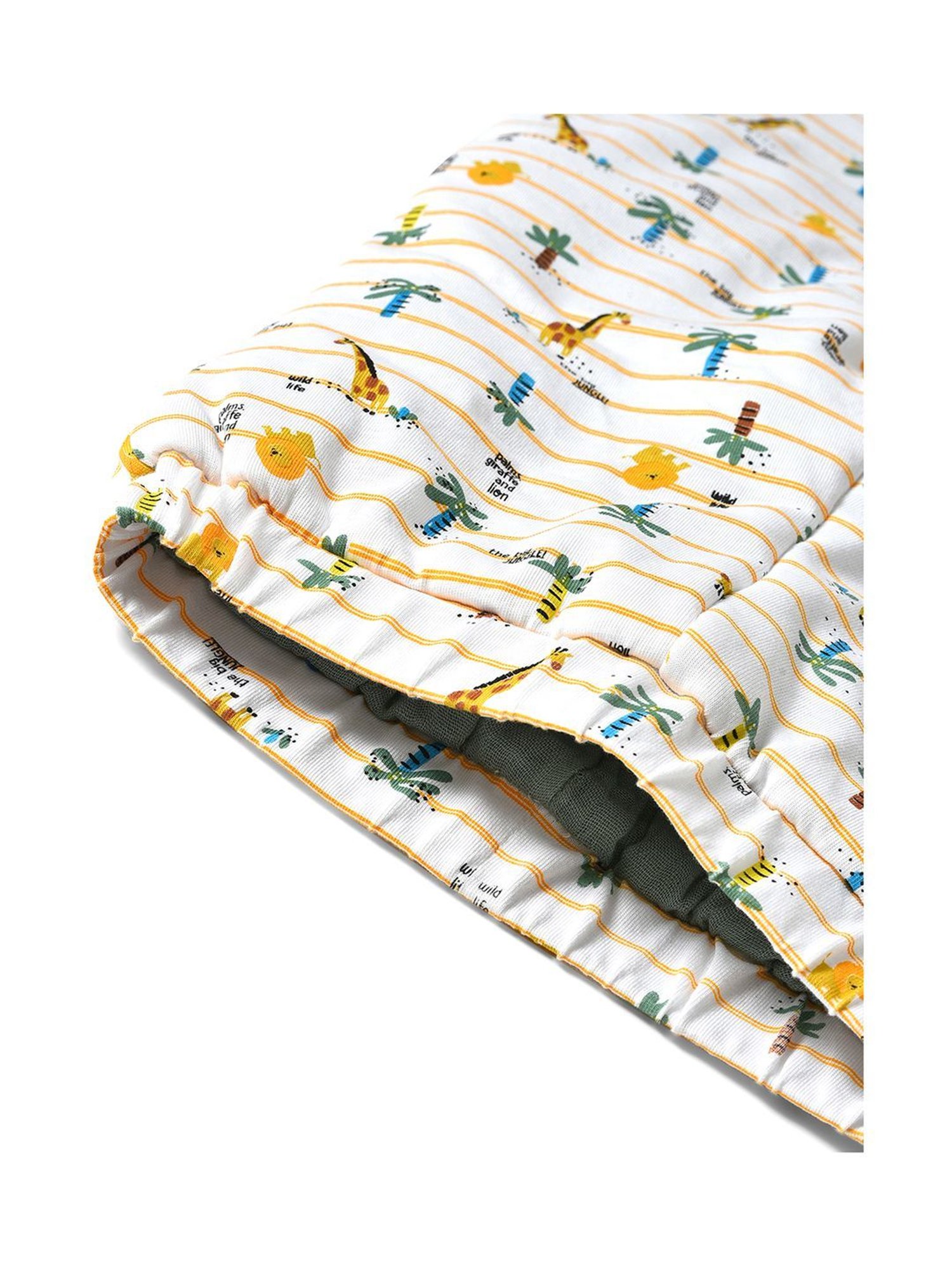 MiArcus Kids White Cotton Printed Pants