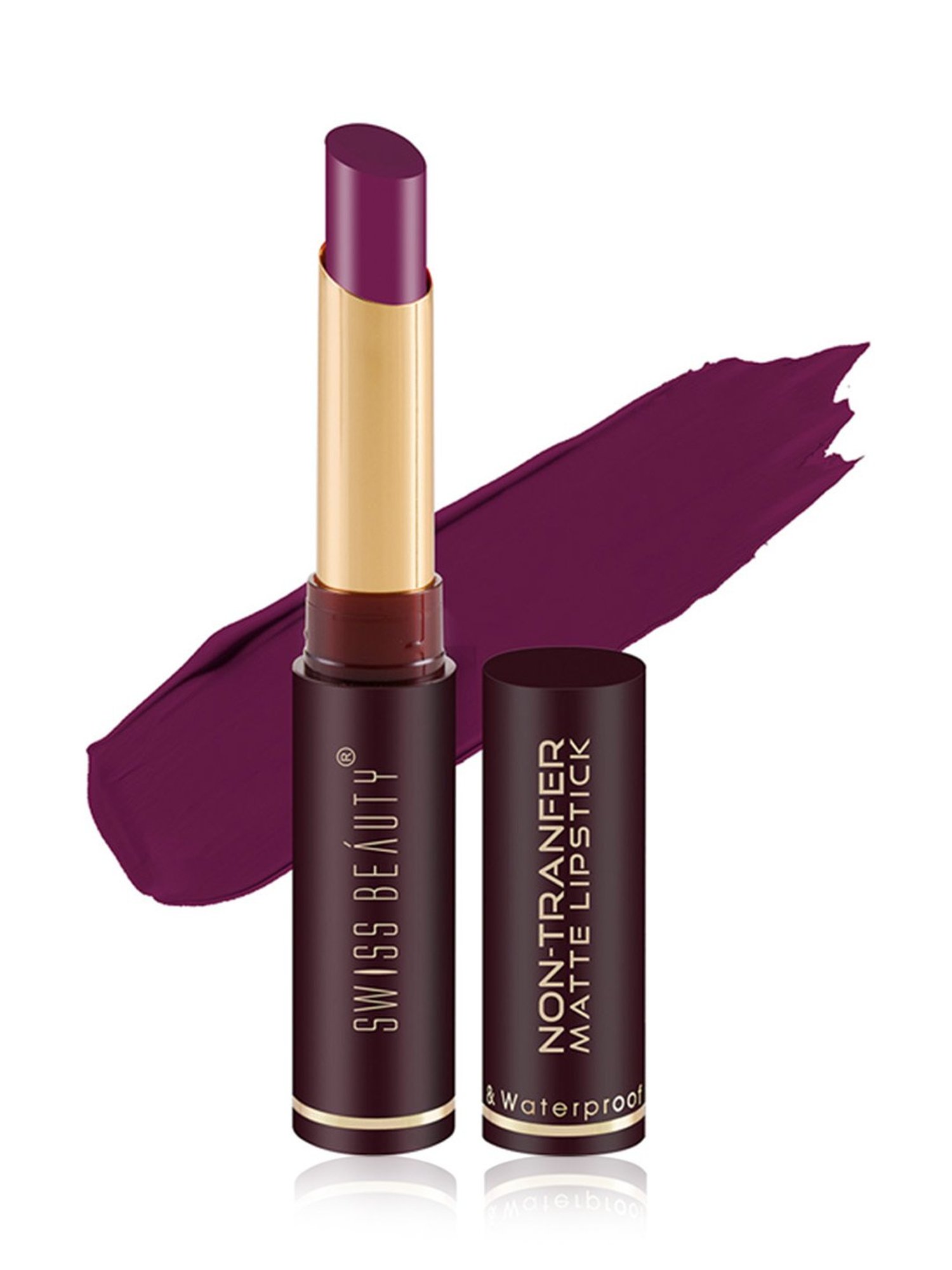 SWISS BEAUTY Non-Transfer Matte Lipstick Attitude - 2 gm