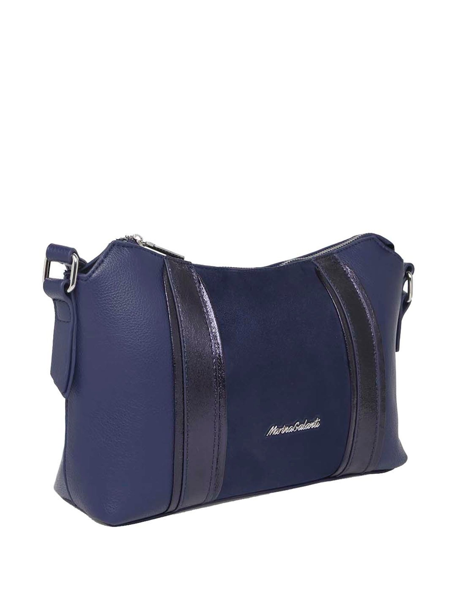 Marina Galanti Navy Solid Medium Sling Handbag
