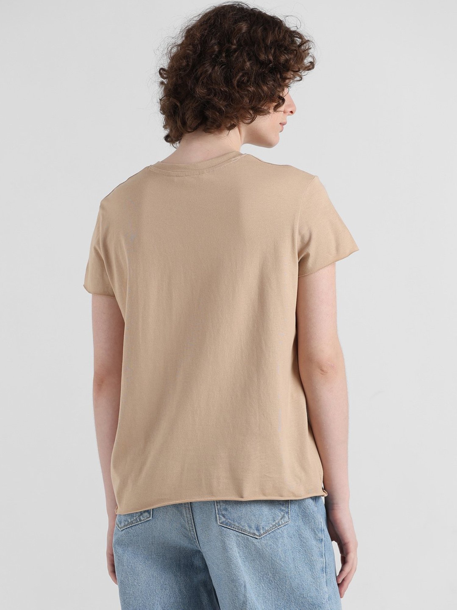 Only Brown Graphic Print T-Shirt