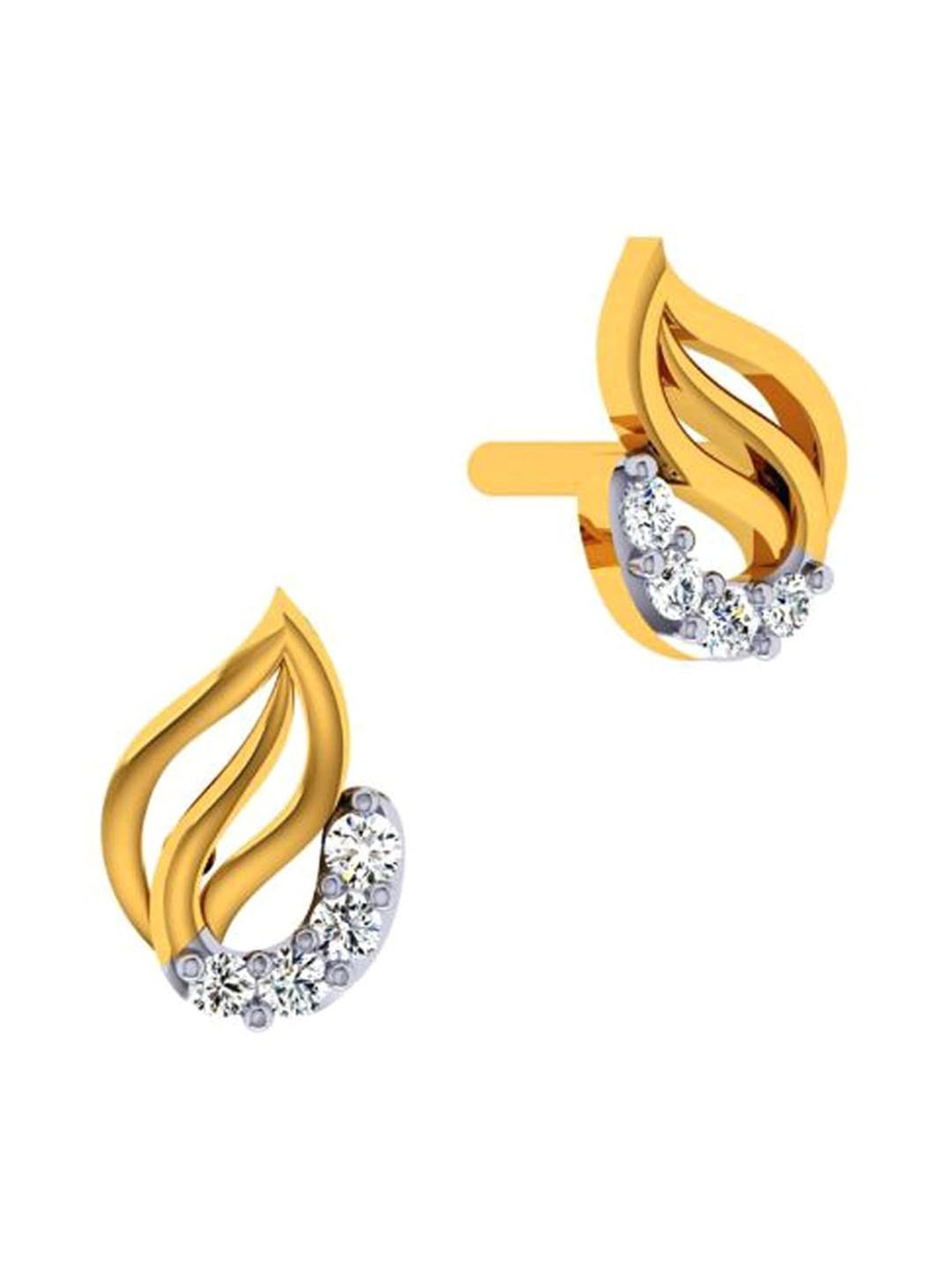 P.C. Chandra Jewellers 14 kt Gold Earrings