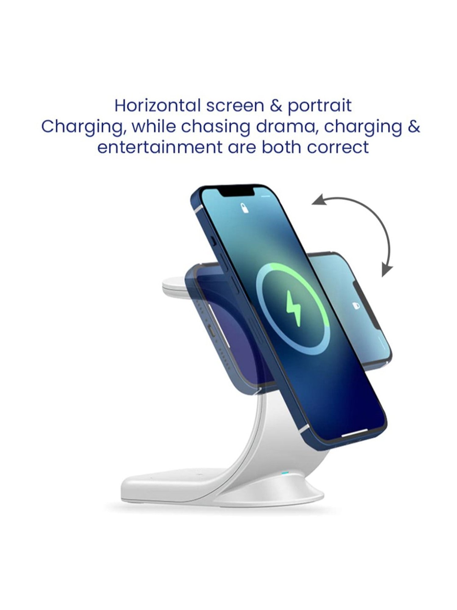 Stuffcool WC360 18W Magnetic 3 in 1 Wireless Charging Station (White)