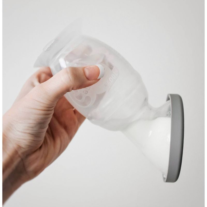 Haakaa Breast Pump with Suction Base and Gray Leak-Proof Cap - 5oz
