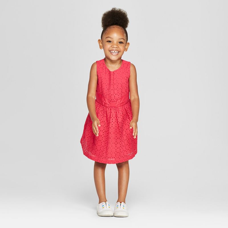 Toddler Girls' A-Line Dress - Cat & Jack™ Red 18M