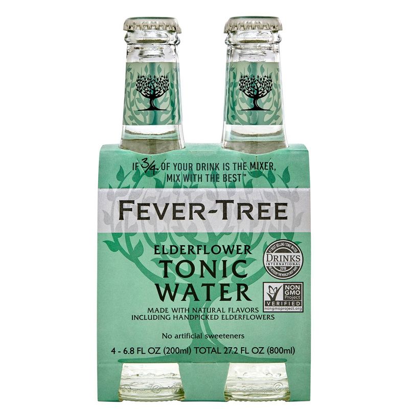 Fever-Tree Elderflower Tonic Water - 4pk/200ml Bottles