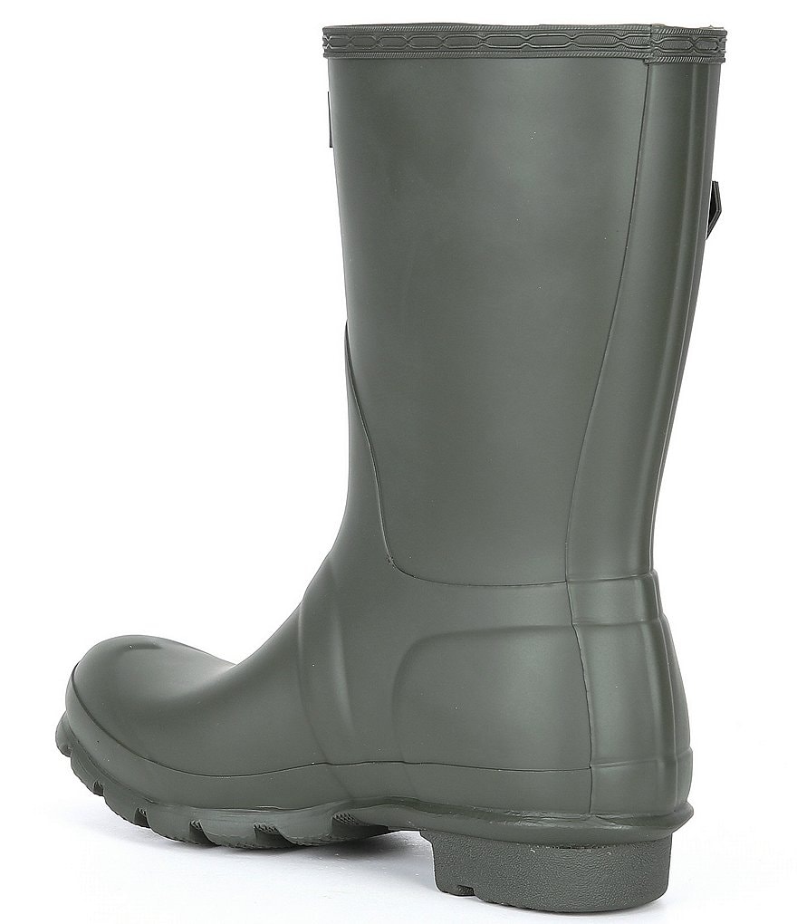 Hunter Women's Original Short Matte Buckle Strap Rain Boots