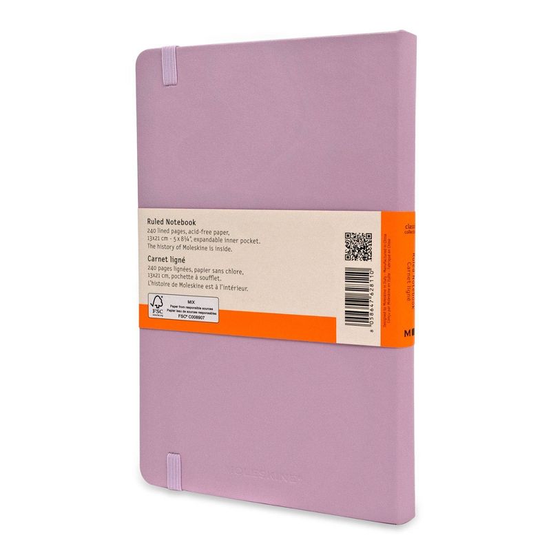 Moleskine Lined Professional Journal Large Lilac Hard Classic
