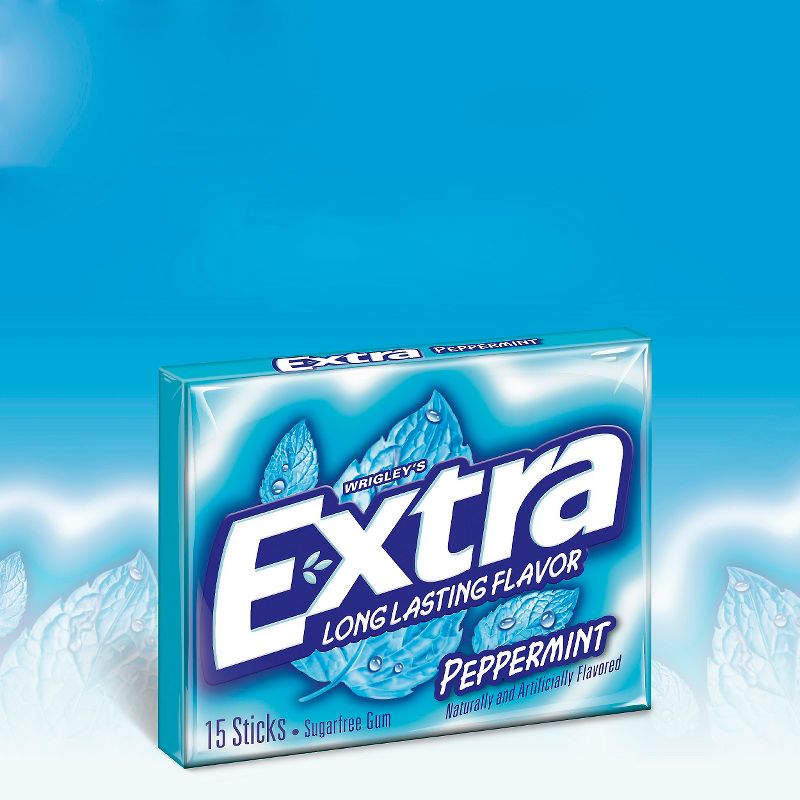 Extra Peppermint Sugar Free Chewing Gum Single Pack - 15 Piece