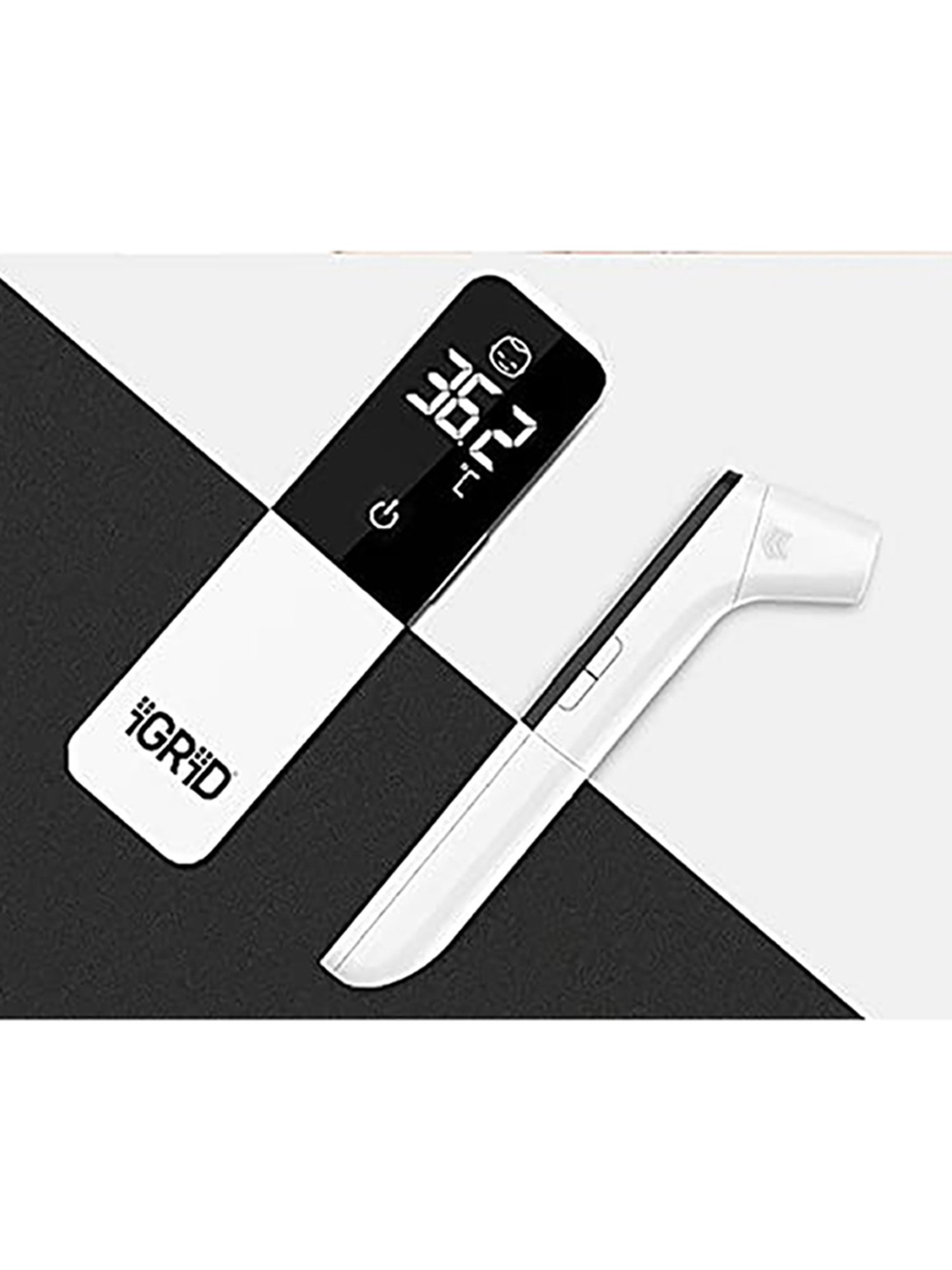 iGRiD IGT023 Infrared Non-Contact Digital Forehead Thermometer (White)