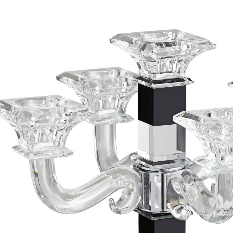 Dahlia Studios Crystal Black Taper Candle Holder
