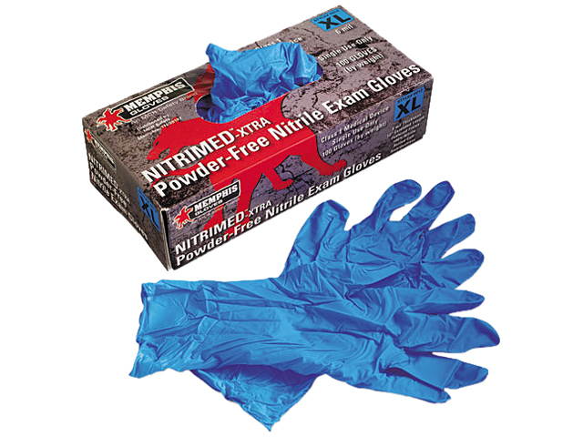 Nitri-Med Disposable Nitrile Gloves, Blue, Extra Large