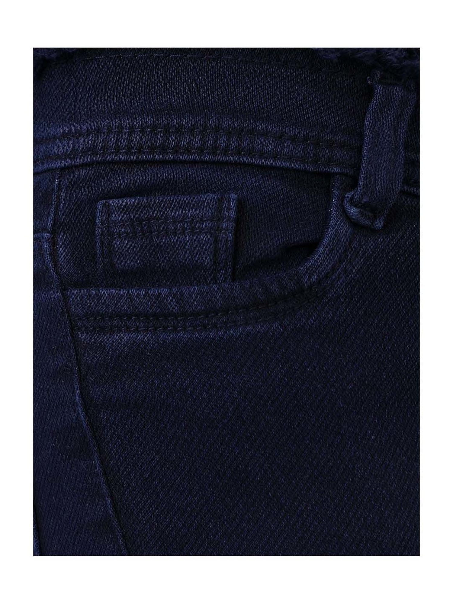 poplins Girls Navy Regular Fit Jeans