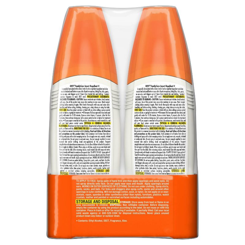 OFF! FamilyCare Unscented Insect Repellent IV - 6oz/2ct