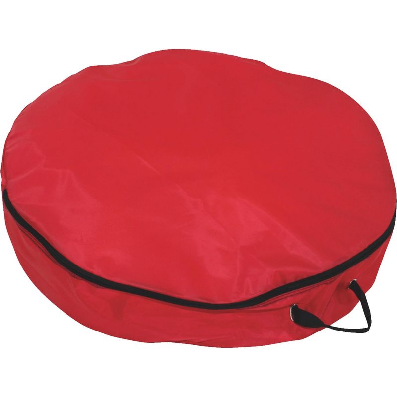 Northlight 30" Lightweight Red Christmas Wreath Storage Bag with Handles