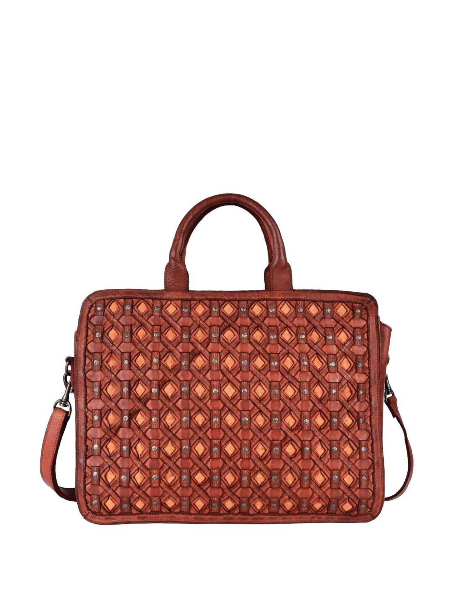 KOMPANERO Valentina Tan Textured Laptop Messenger Bag