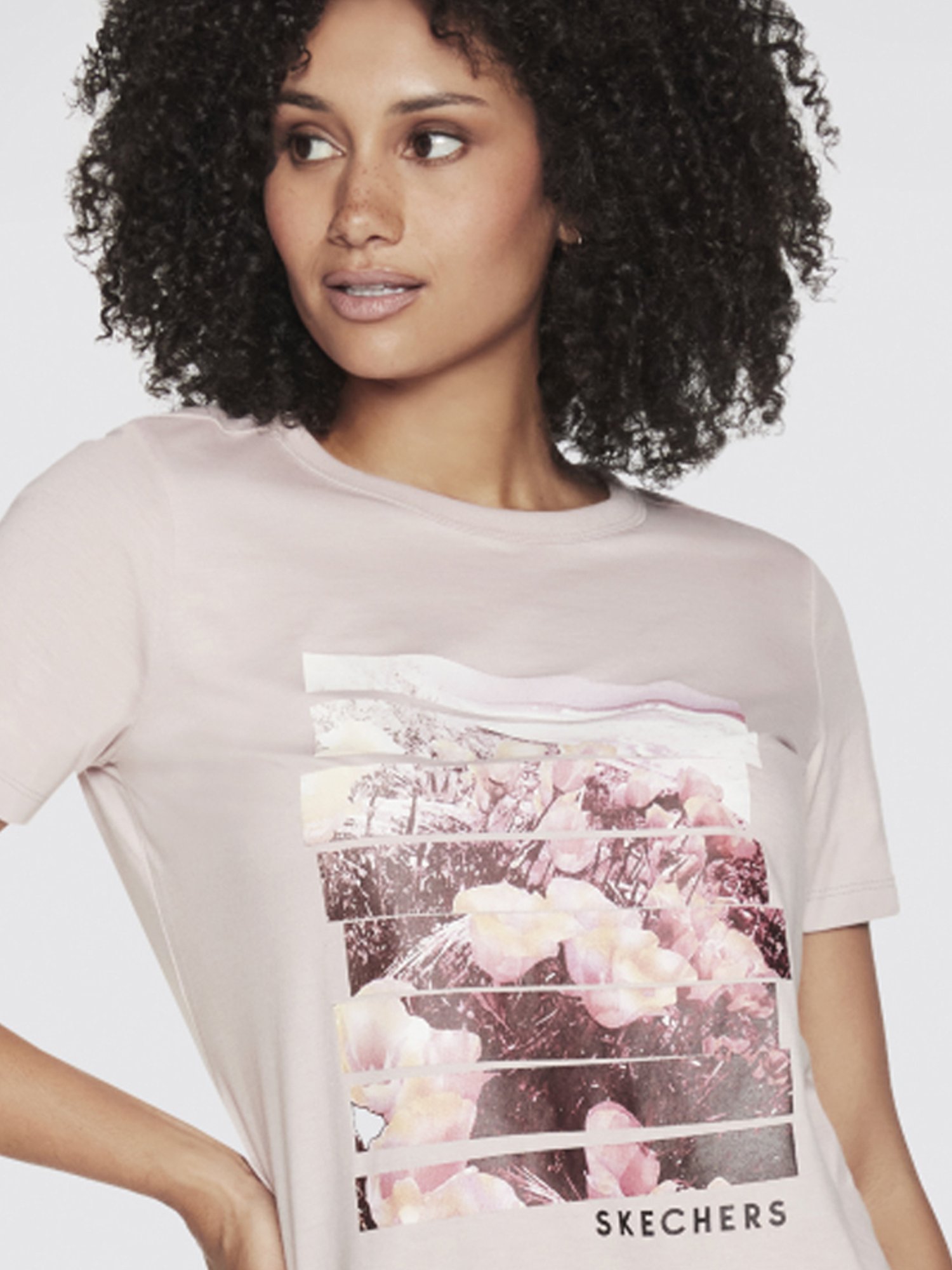 Skechers Pink Graphic Print T-shirt