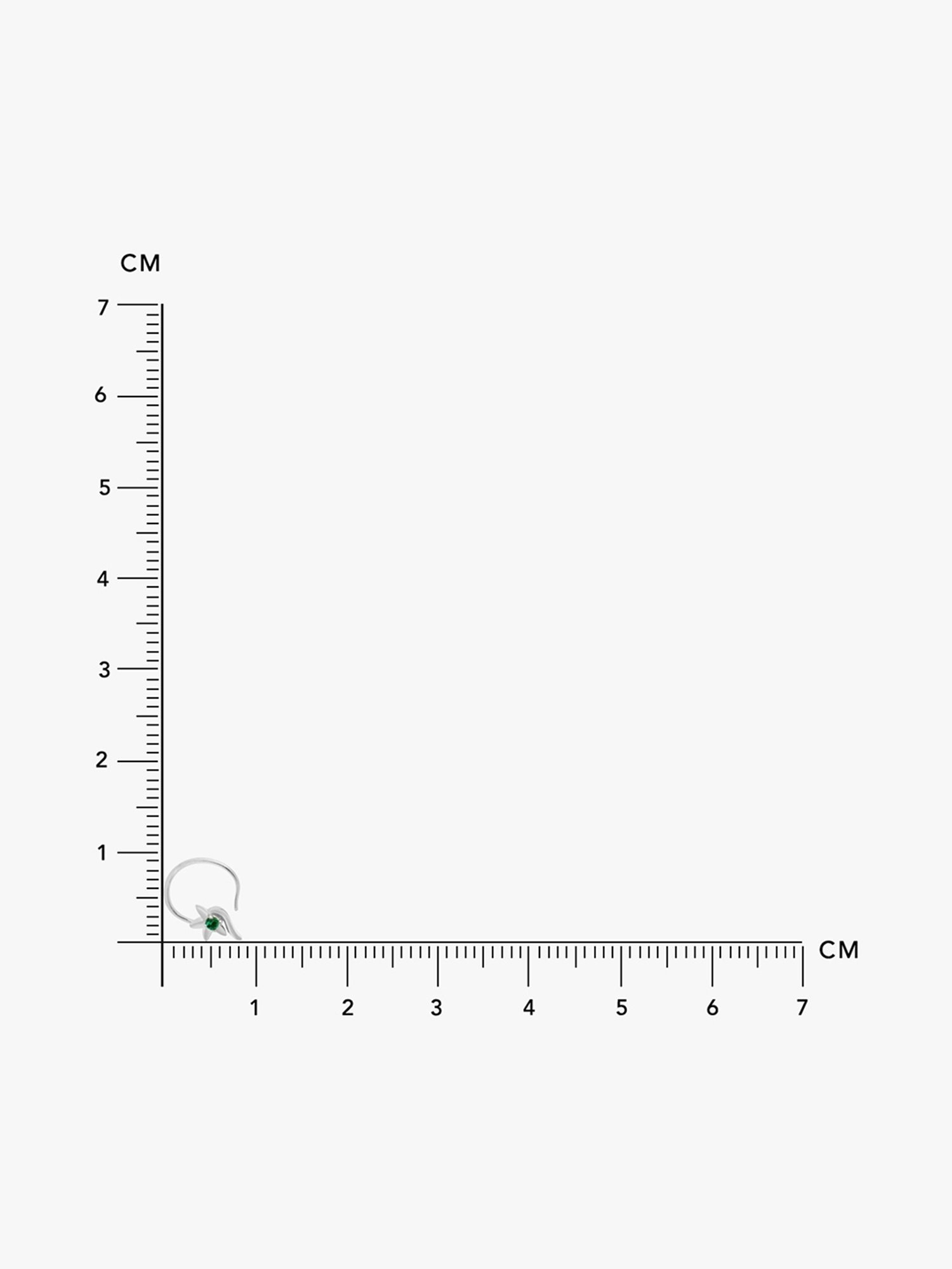 March by FableStreet 92.5 Sterling Silver Nosepin for Women