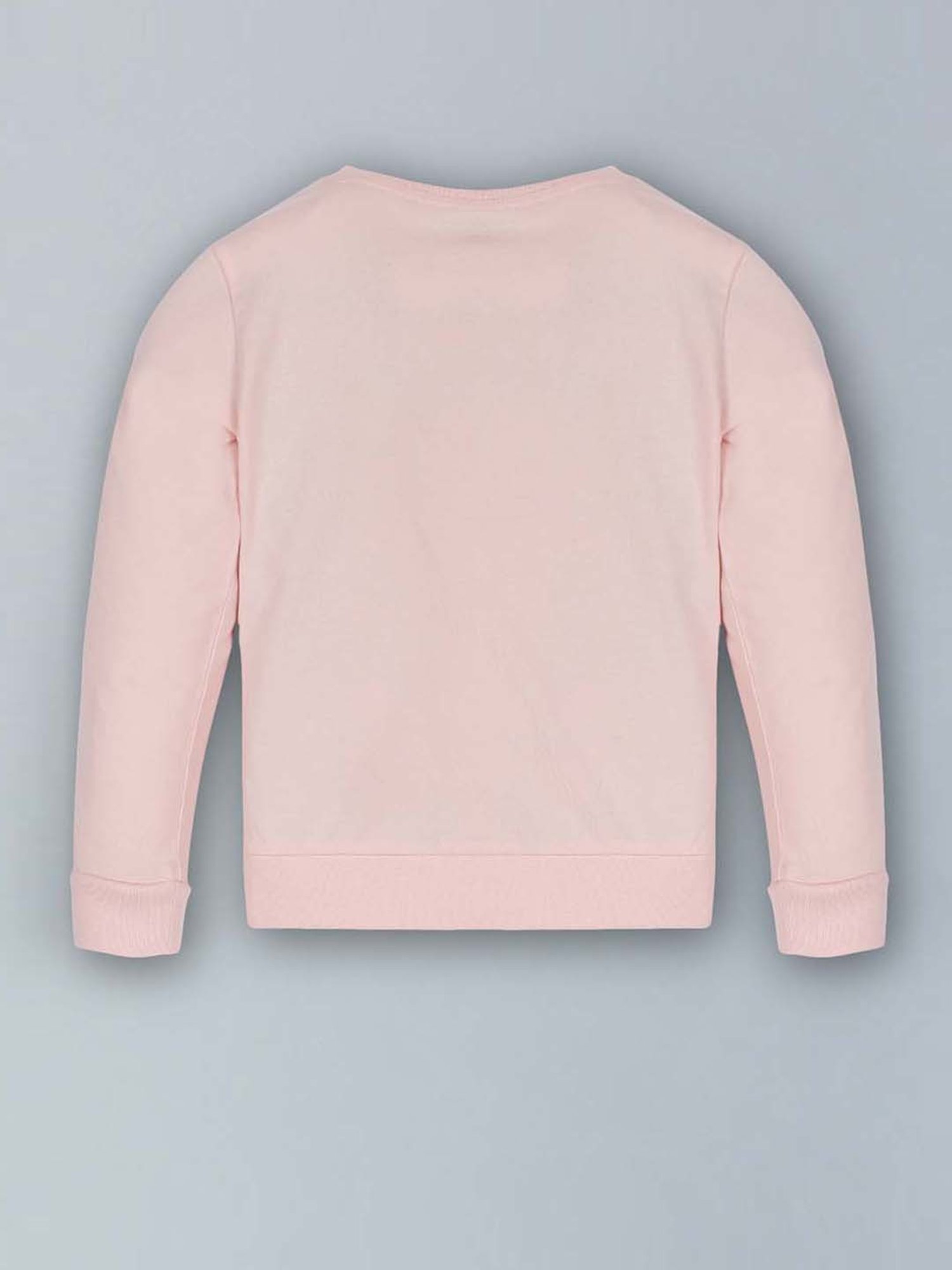 Plum Tree Kids Pink & White Cotton Printed Full Sleeves T-Shirt Set