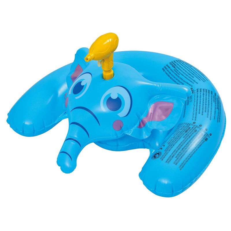 Pool Central Inflatable Blue and Yellow Swimming Pool Float, 35-Inch