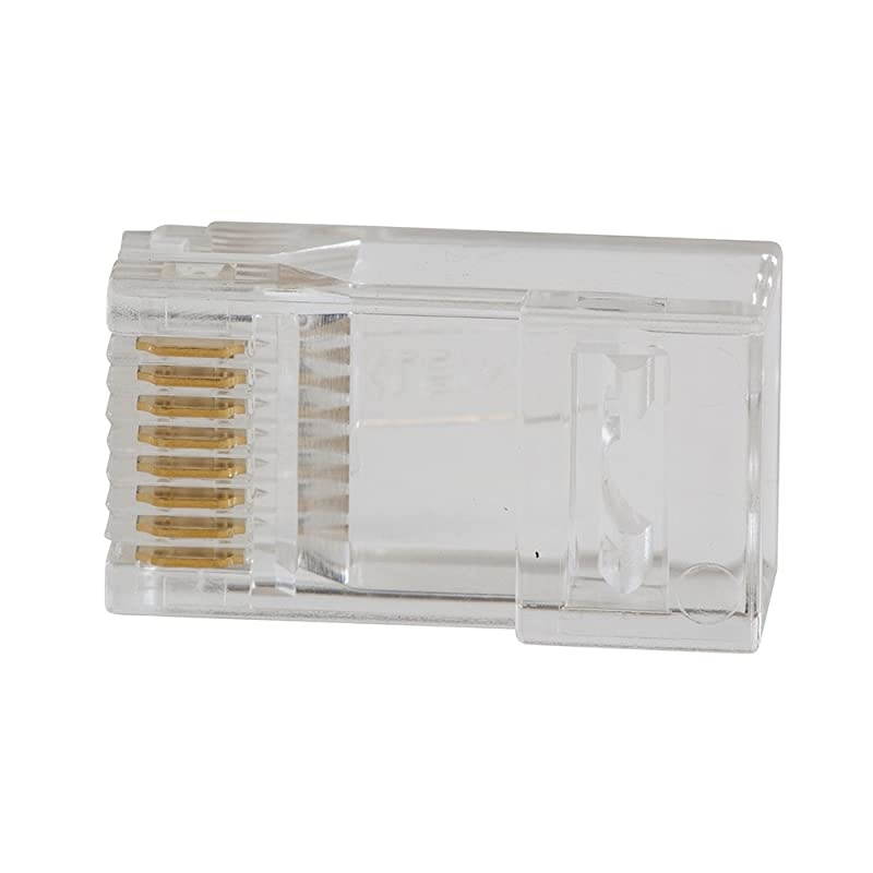 VDV826702 PassThru Modular Data Plug RJ45 CAT5E Pass Through Connectors 50Pack