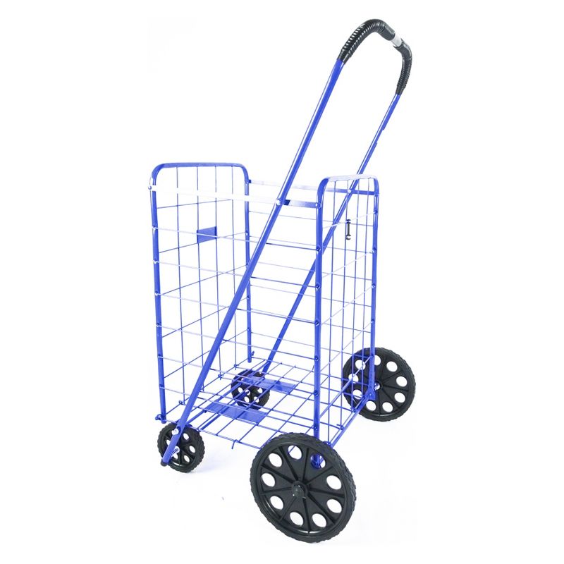 ATHome 43"X21"X3.5" Shopping Utility Storage Cart Blue