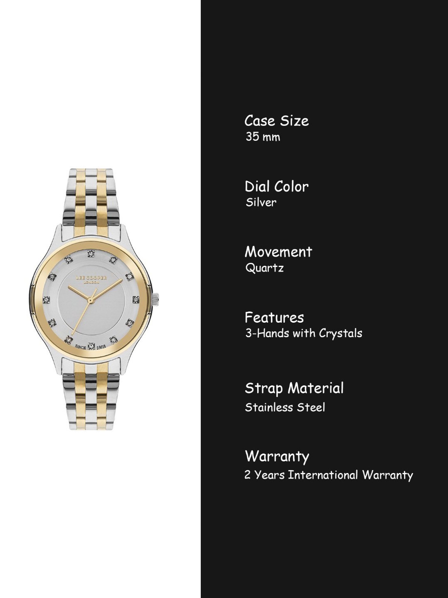 Lee Cooper LC07867.230 Analog Watch for Women