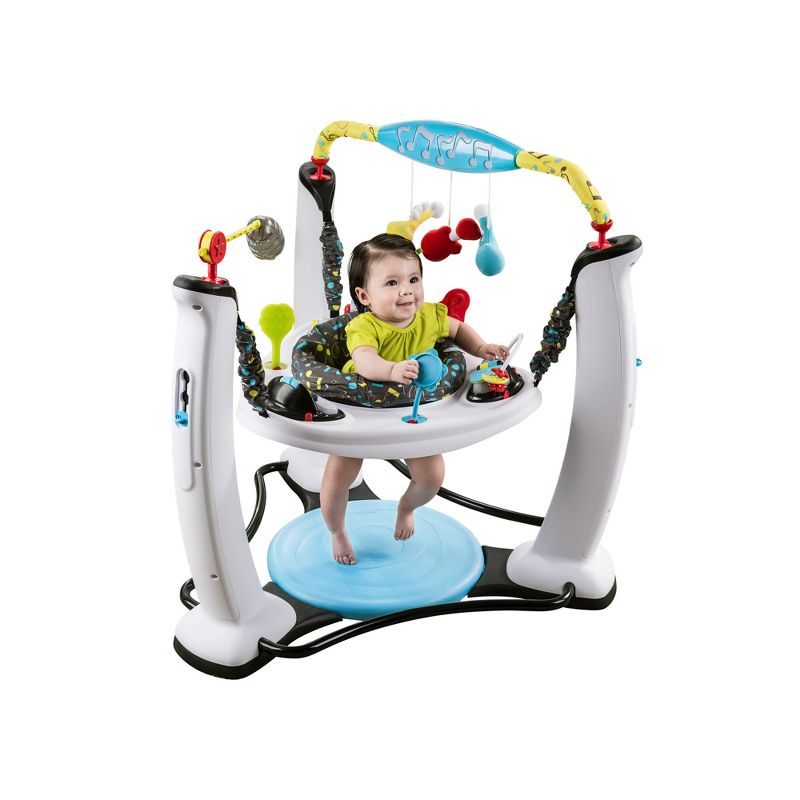 Evenflo ExerSaucer Jump and Learn Jam Session Musical Baby Bouncer Seat Walker Play Activity Jumping Center
