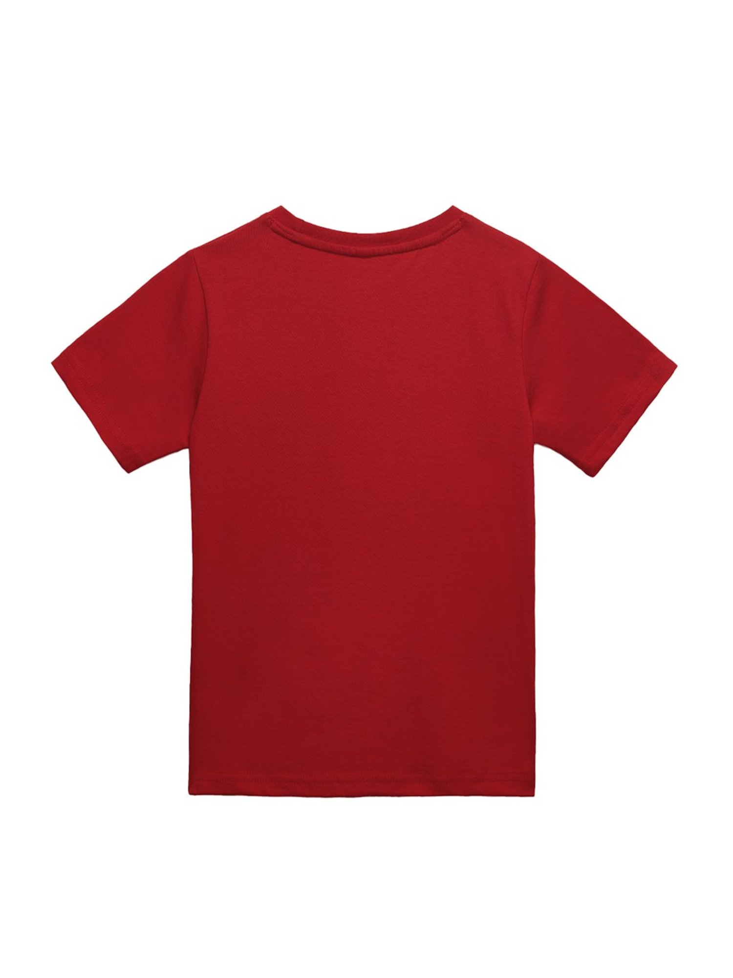 The Souled Store Kids Red Cotton Printed Spiderman T-Shirt