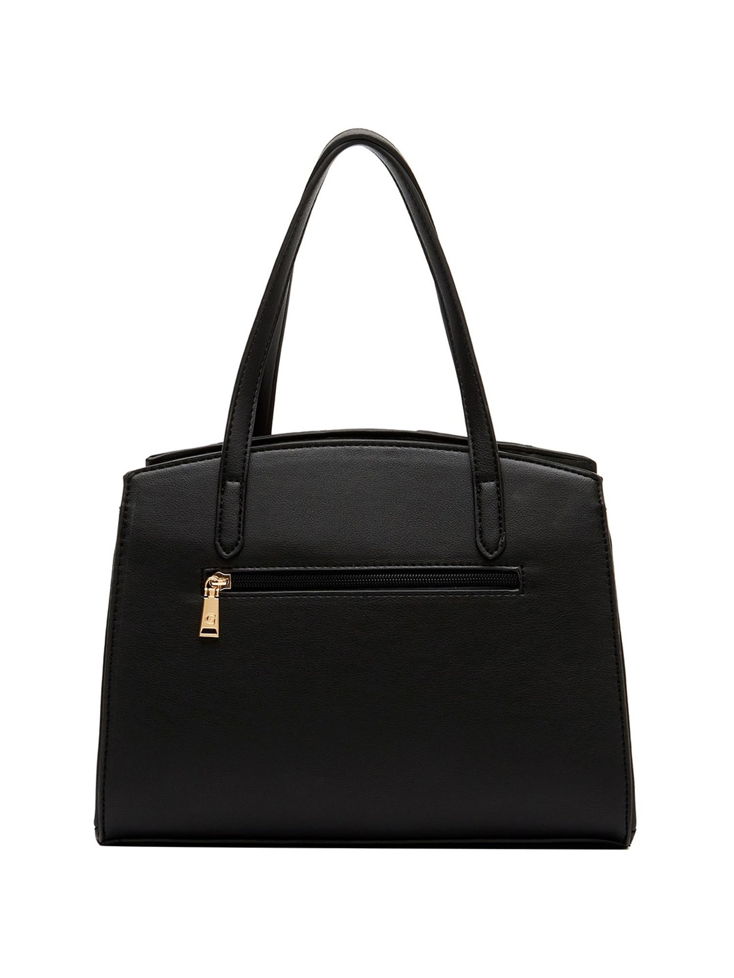 Giordano Blossoms 2020 Black Textured Medium Shoulder Handbag