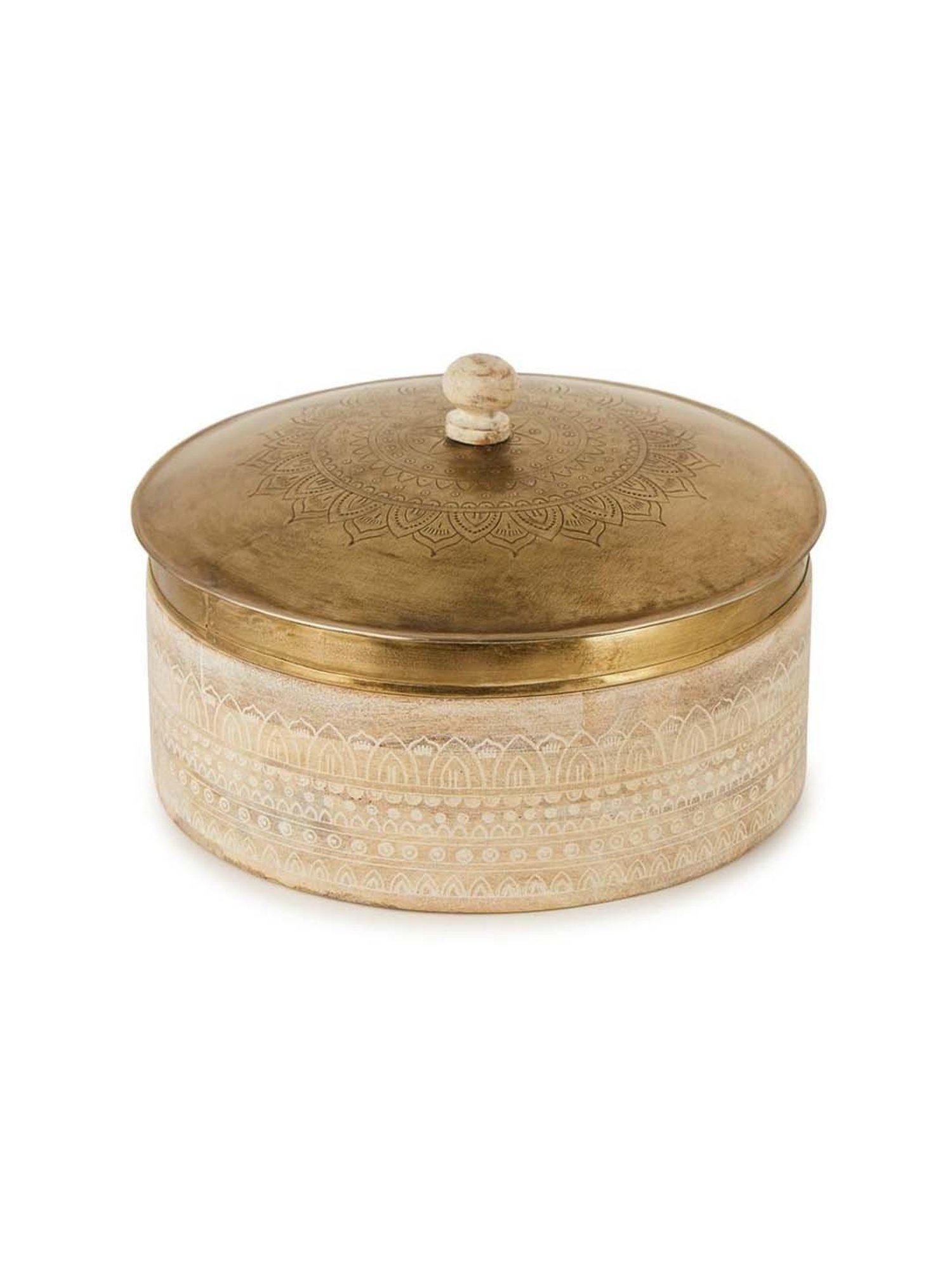 Fabindia Natural Wood Samod Chapati Box