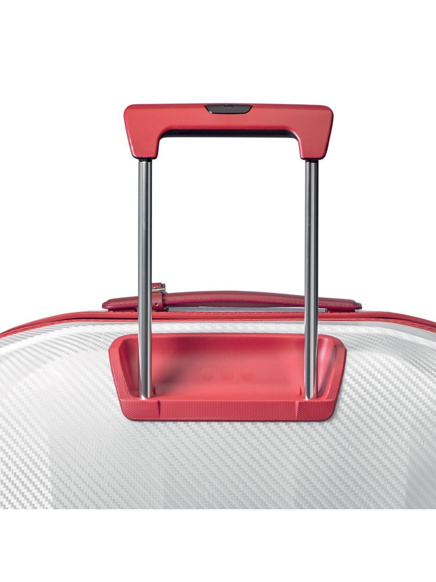 Roncato We Are Glam Rosso & Bianco Textured Hard Large Trolley Bag -30 cm