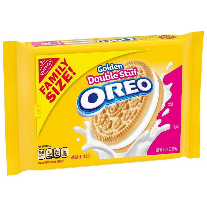 Oreo Golden Double Stuff Sandwich Cookies Family Size - 20oz