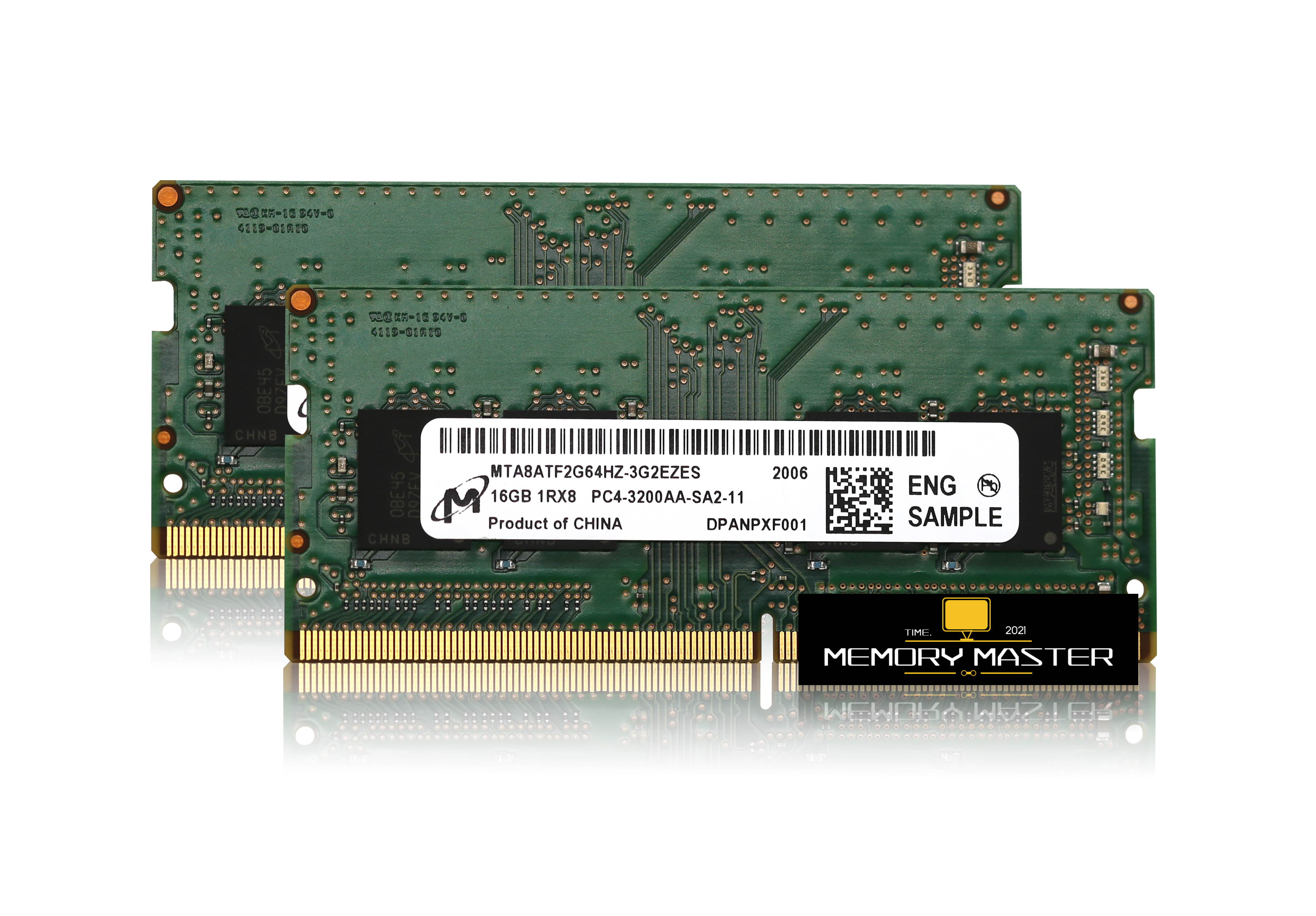 Micron 32GB(2X16GB) MTA8ATF2G64HZ-3G2EZES DDR4-25600 RMA CP4-3200AA SODIMM Notebook/Laptop Memory 1.2V CL22