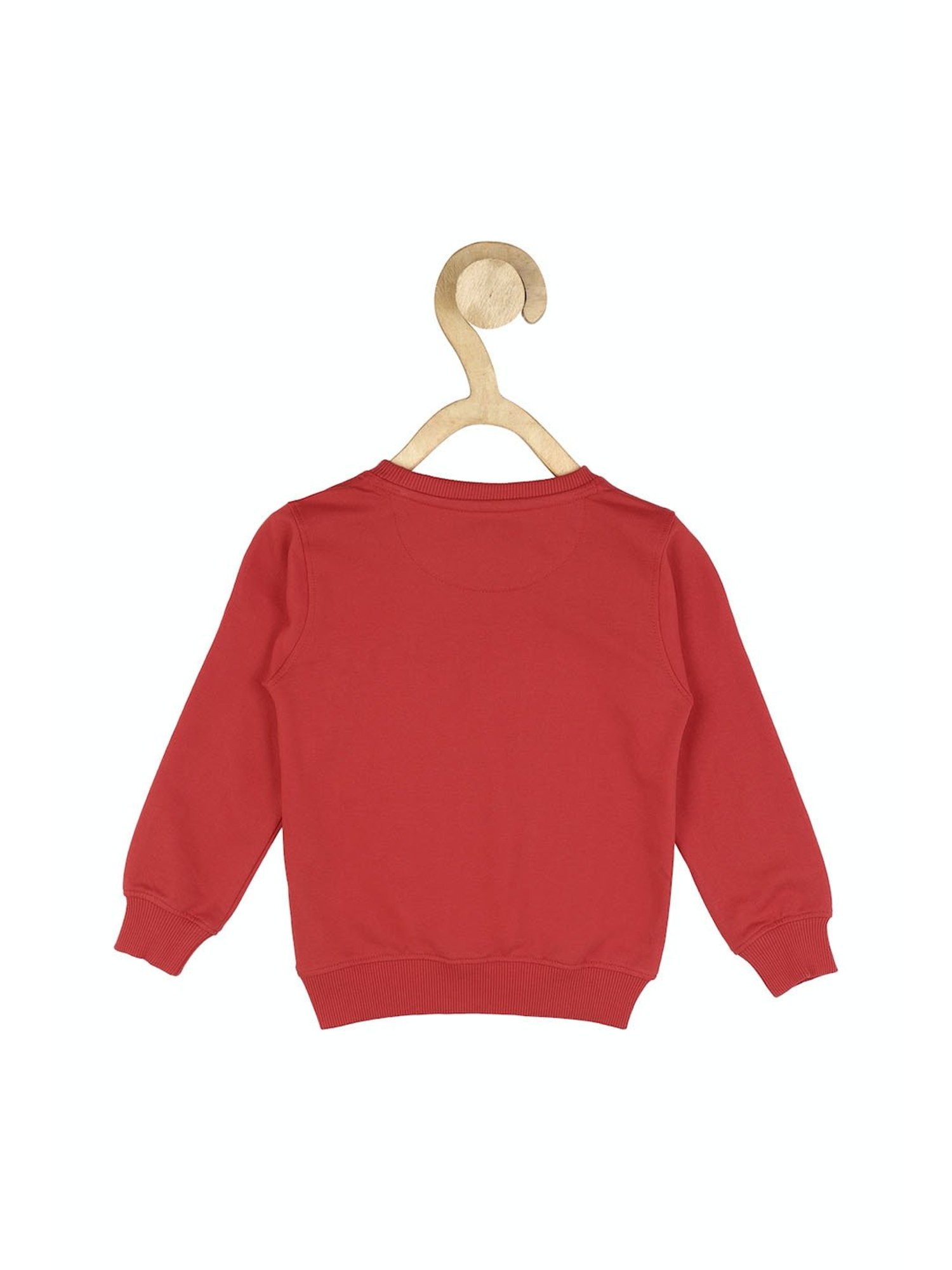 Allen Solly Kids Red Graphic Print Full Sleeves Sweatshirt