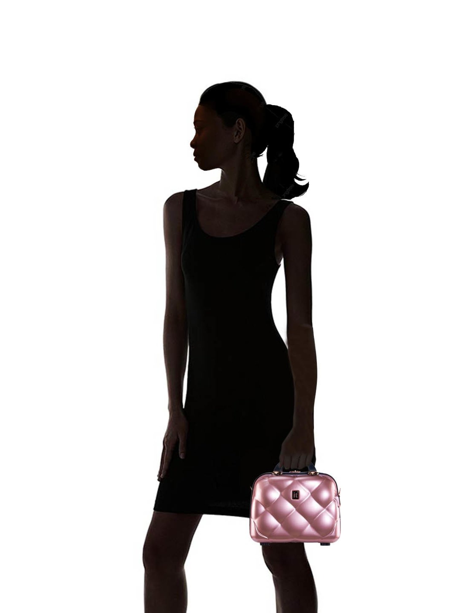 it luggage St Tropez Rose Gold Vanity Case 35cms Women Fashion Handbag Cosmetic Box