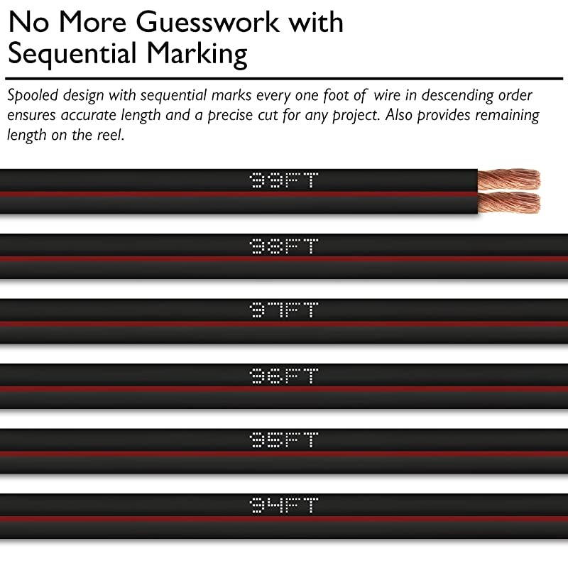 14AWG Speaker Wire,  Pro Series 14 AWG Gauge Speaker Wire Cable (500 Feet / 152.4 Meters) Great Use for Home Theater Speakers and Car Speakers Black