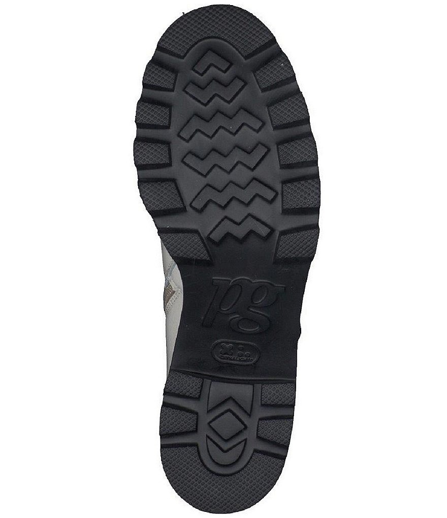 Paul Green Jake Crinkle Patent Lugged Leather Booties