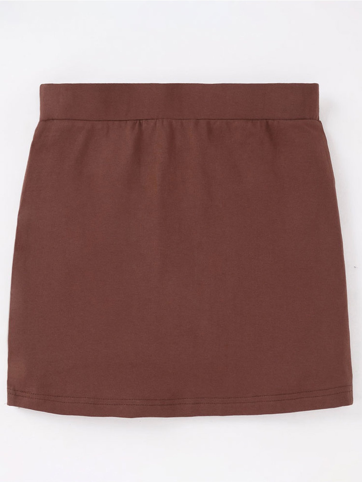 Edheads Kids Brown Cotton Regular Fit Skirt