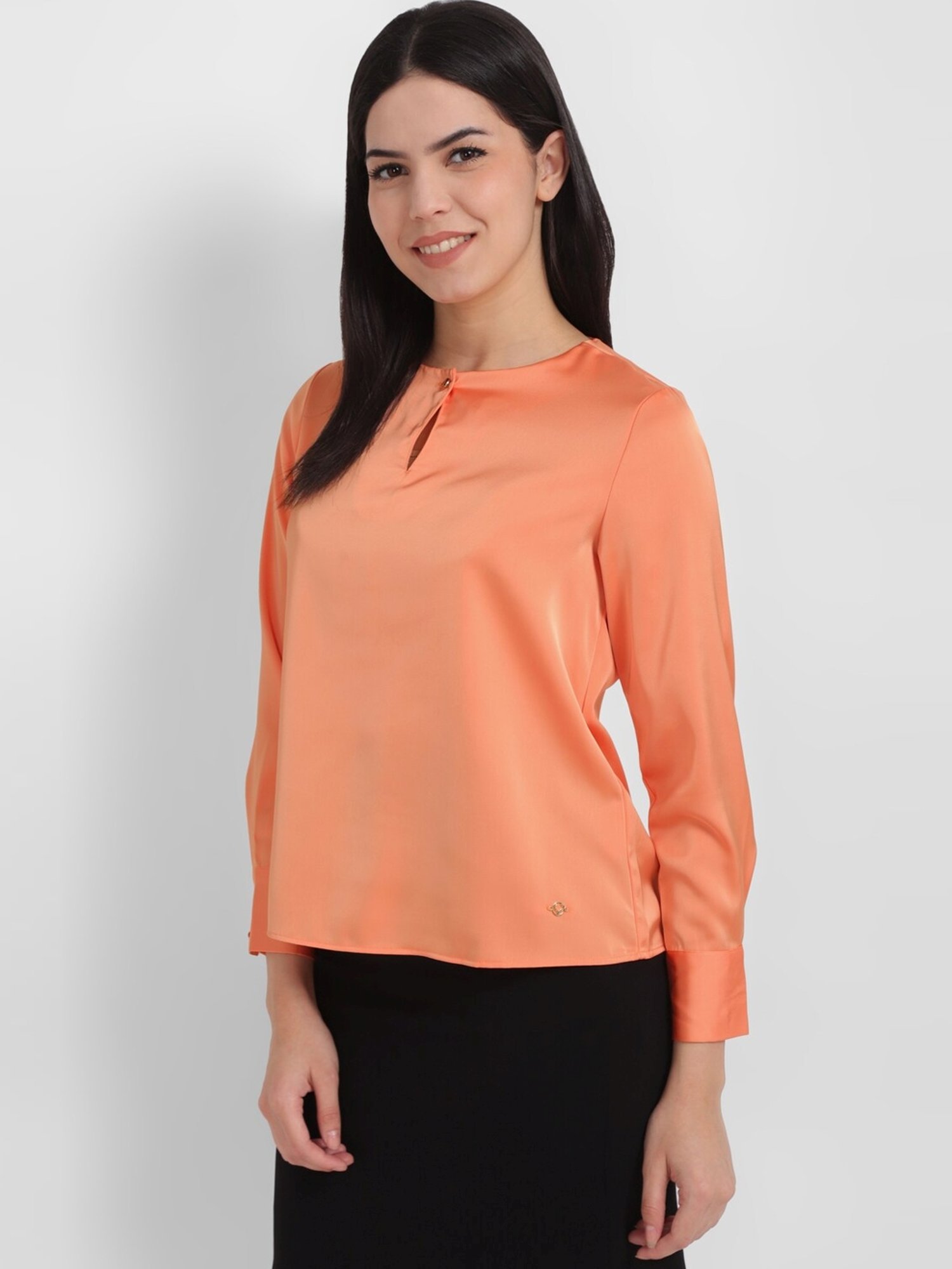 Allen Solly Orange Regular Fit Top