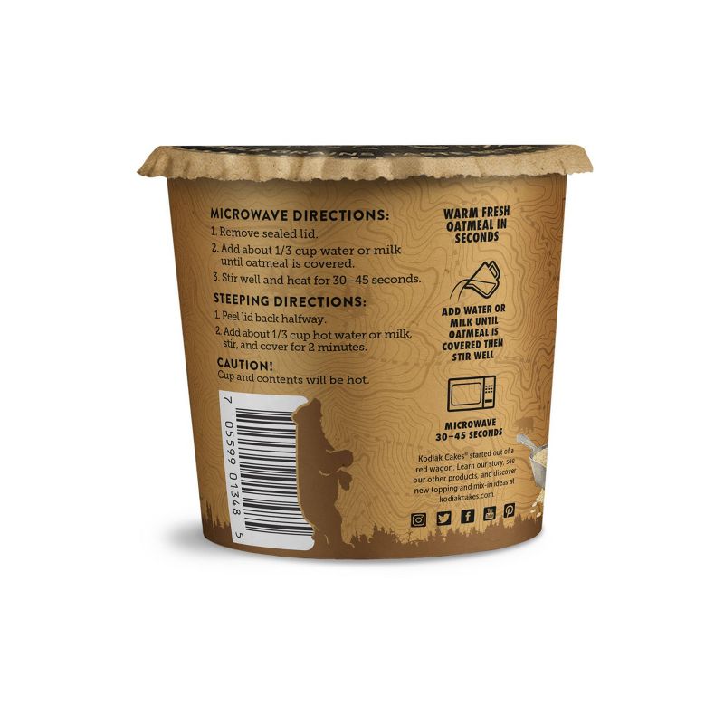Kodiak Cakes Chocolate Peanut Butter Oatmeal in a Cup - 2.25oz