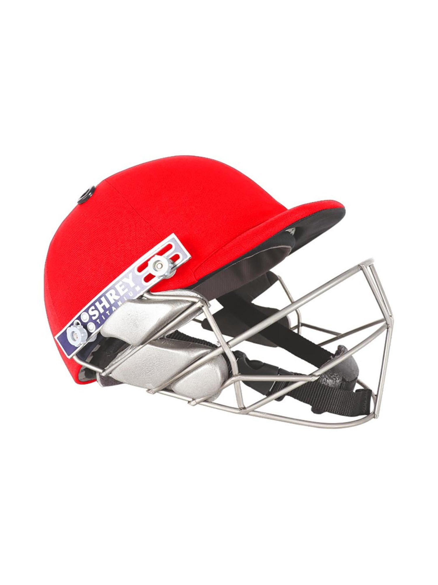 Shrey Red Pro Guard Titanium Cricket Helmet (L)