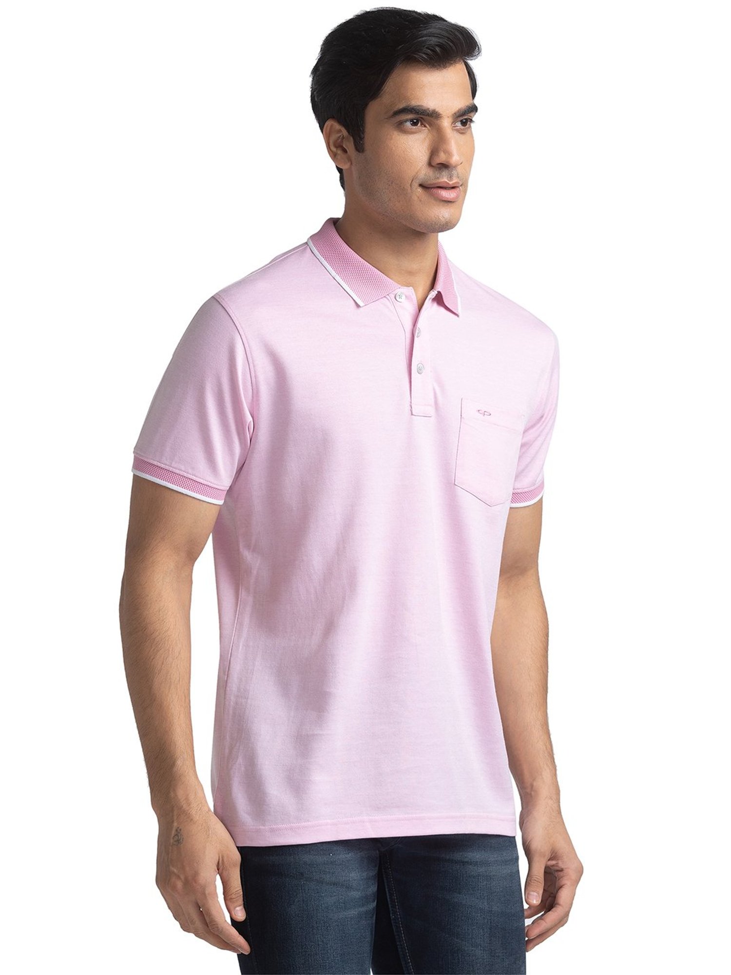 ColorPlus Red Tailored Fit Polo T-Shirt