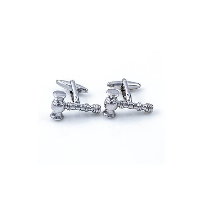 Scales of Justice Attorney Lawyer Judge Cufflinks with a Presentation Gift Box Polishing Cloth